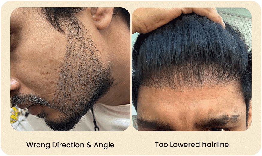 HAIR TRANSPLANT CORRECTION SURGERY Before after Images